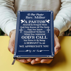 To Our Pastor | Personalized Leather Cover Notebook