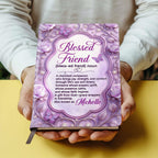 Blessed Friend | Personalized Leather Cover Notebook