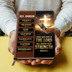 Those Who Hope In The Lord Will Renew Their Strength | Personalized Leather Cover Notebook