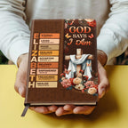 God Says I Am | Personalized Leather Cover Notebook