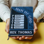 Pastor Man Of God | Personalized Leather Cover Notebook