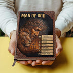 Man Of God | Personalized Leather Cover Notebook