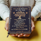 To Our Pastor | Personalized Leather Cover Notebook