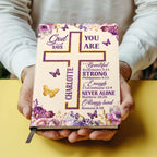 God Says I Am | Personalized Leather Cover Notebook