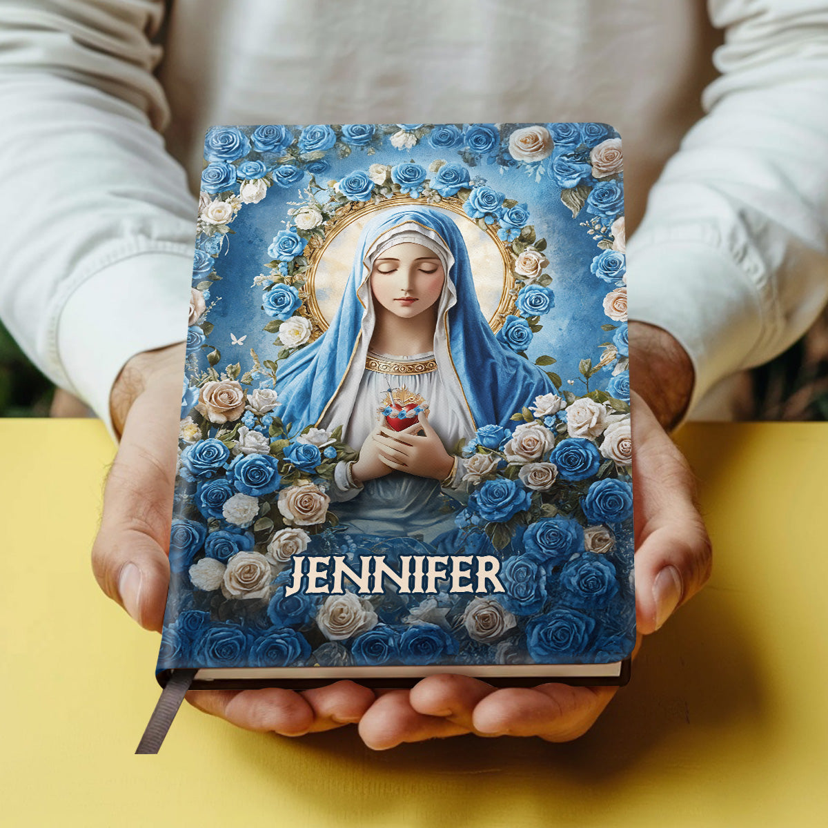 Heavenly Grace | Personalized Leather Cover Notebook