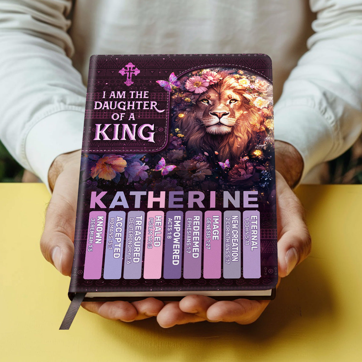 I Am The Daughter Of A King | Personalized Leather Cover Notebook