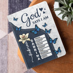 God Says I Am  | Personalized Leather Cover Notebook