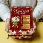 God Says You Are | Personalized Leather Cover Notebook