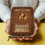 Man Of God  | Personalized Leather Cover Notebook