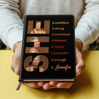 SHE is | Personalized Leather Cover Notebook