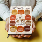 10 Ways To Love | Personalized Leather Cover Notebook