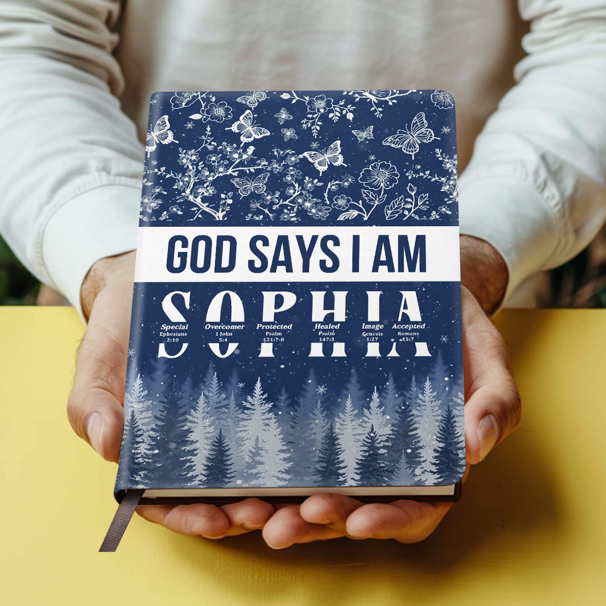 God Says I Am | Personalized Leather Cover Notebook