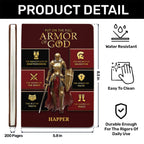 Armor Of God | Personalized Leather Cover Notebook