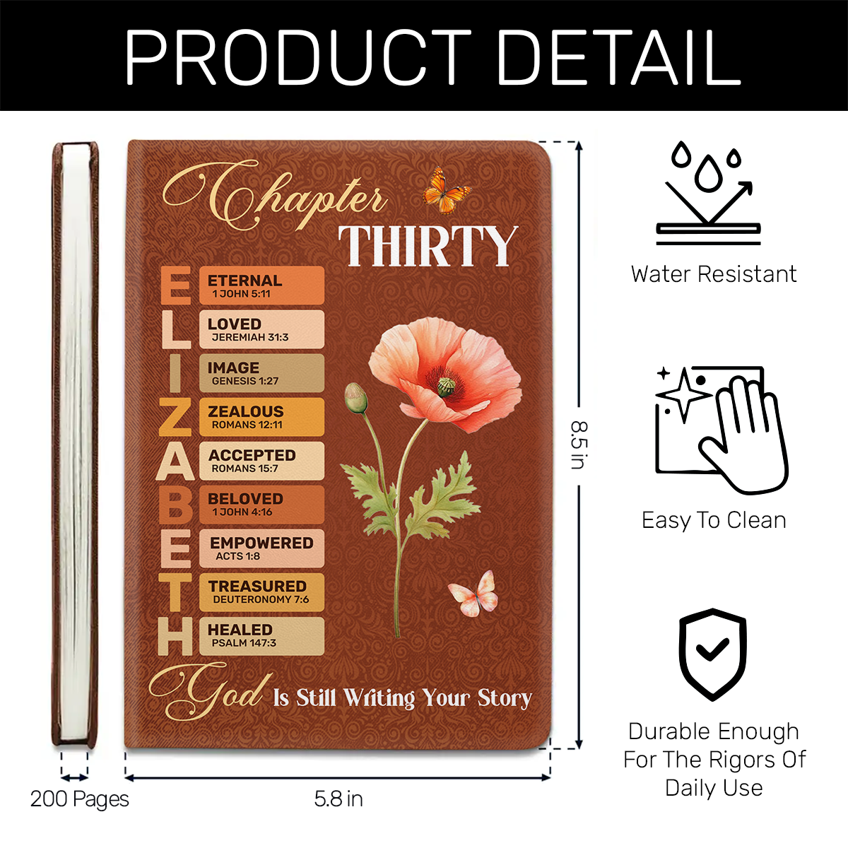 God Is Still Writing Your Story  | Personalized Leather Cover Notebook