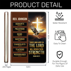 Those Who Hope In The Lord Will Renew Their Strength | Personalized Leather Cover Notebook