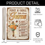 Just A Girl Who Loves Jesus | Personalized Leather Cover Notebook