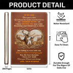 God Blessed The Broken Road That Led Me Straight To You | Personalized Leather Cover Notebook