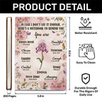 Here's A Notebook To Remind You | Personalized Leather Cover Notebook