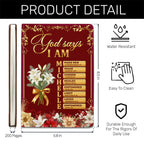 God Says You Are | Personalized Leather Cover Notebook