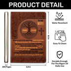 To My Wife | Personalized Leather Cover Notebook