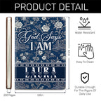 God Says I Am | Personalized Leather Cover Notebook