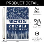 God Says I Am | Personalized Leather Cover Notebook