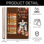 God Says I Am | Personalized Leather Cover Notebook