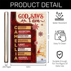 God Says I Am | Personalized Leather Cover Notebook