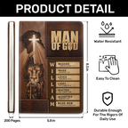 Man Of God | Personalized Leather Cover Notebook