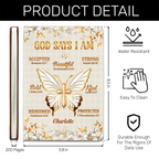 God Says I Am | Personalized Leather Cover Notebook