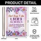 God Says I Am | Personalized Leather Cover Notebook