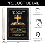 To Our Pastor | Personalized Leather Cover Notebook