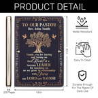 To Our Pastor | Personalized Leather Cover Notebook