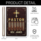 My Preacher, Teacher, & Shepherd | Personalized Leather Cover Notebook