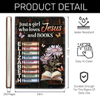 Just A Girl Who Loves Jesus And Books  | Personalized Leather Cover Notebook