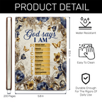 God Says I Am | Personalized Leather Cover Notebook
