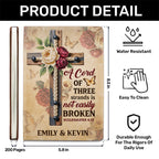 A Cord Of Three Strands Is Not Easily Broken | Personalized Leather Cover Notebook