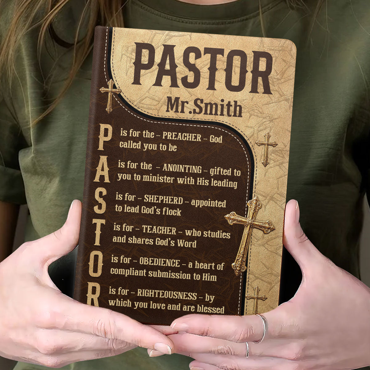 Thank You For All You Do | Personalized Leather Cover Notebook