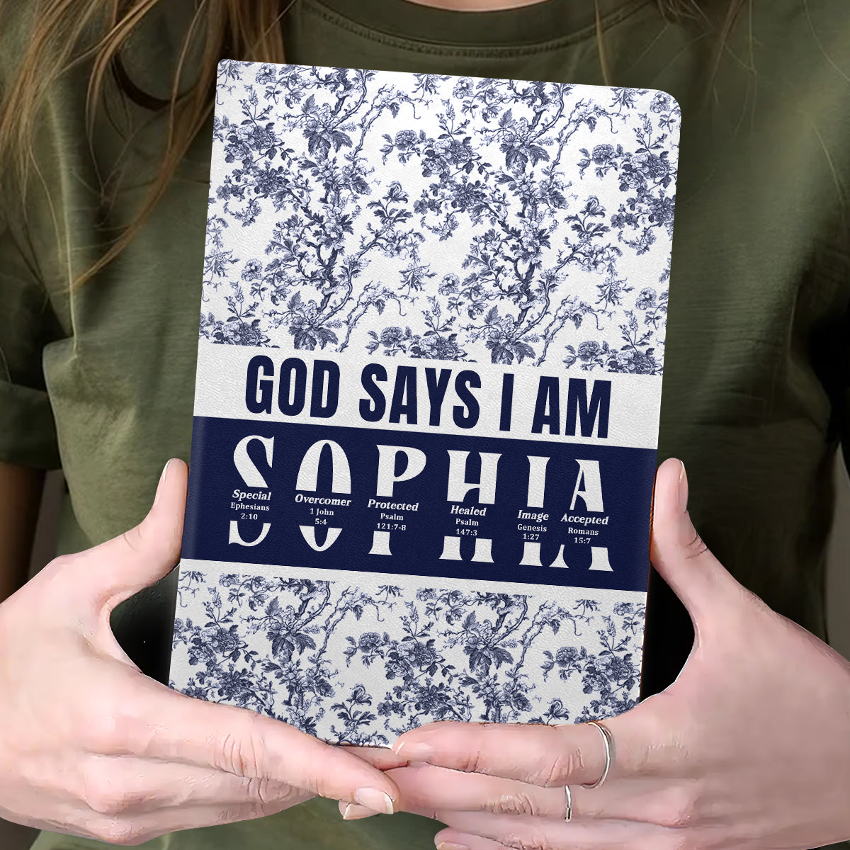 God Says I Am | Personalized Leather Cover Notebook