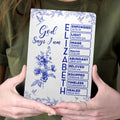 God Says I Am  | Personalized Leather Cover Notebook