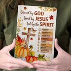 Blessed By God | Personalized Leather Cover Notebook