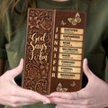 God Says I Am | Personalized Leather Cover Notebook