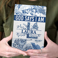 God Says I Am | Personalized Leather Cover Notebook