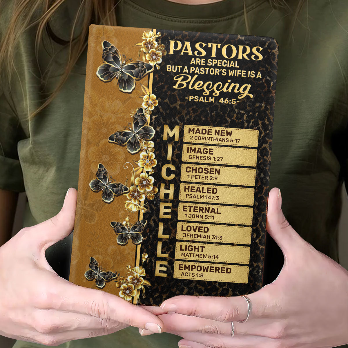 Pastor's Wife  | Personalized Leather Cover Notebook