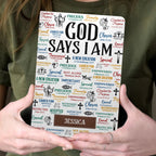 God Says I Am | Personalized Leather Cover Notebook