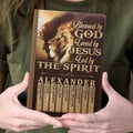 Blessed By God Loved By Jesus Led By The Spirit | Personalized Leather Cover Notebook