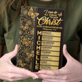 I Can Do All Things Through Christ Who Strengthens Me  | Personalized Leather Cover Notebook