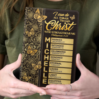 I Can Do All Things Through Christ Who Strengthens Me  | Personalized Leather Cover Notebook