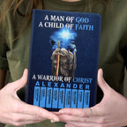 Warrior Of Christ | Personalized Leather Cover Notebook