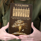 Light Of The Word | Personalized Leather Cover Notebook